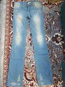 D&G Distressed Flare Jeans