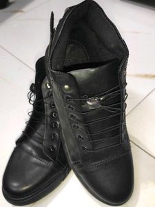 Black Leather Boots
