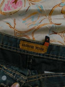 washed/faded Denim Mini Skirt