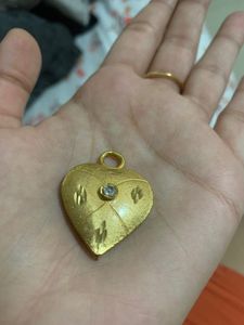 Vintage Princess Heart Charm Pendent