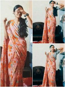 Totally New With Piko Fall Saree