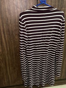 Striped Turtleneck Long Sleeve Dress (From Dubai)