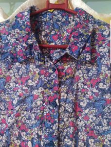 cotton floral shirt for girls ...