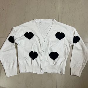 Heart Printed Cardigan