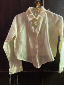 Yellow textured shirt