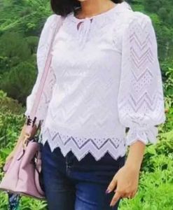 White Top For Party And Formal Wear!!