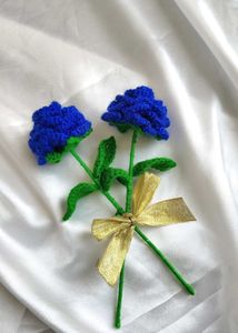 Crochet Blue Flowe