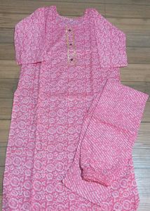 New Cotton Kurta  With Pant