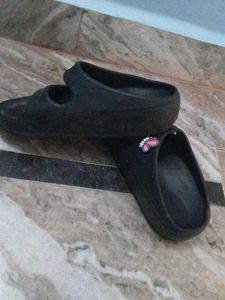 Black Casual Slippers
