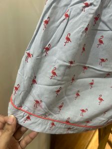 Flamingo Print Shorts