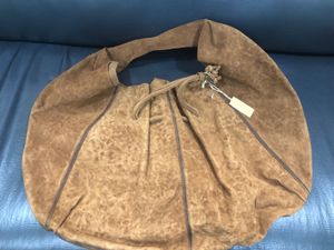 Leather Brown Hobo Bag Large
