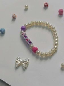 Custom Pearl Name Bracelet
