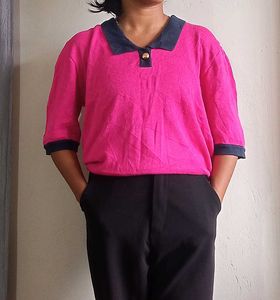 Combo sweater And Pink Knit Top