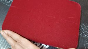 Vintage Red Velvet Jewelry Box