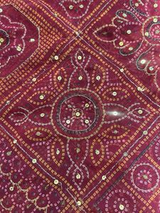 Beautiful Red Bandhani Dupatta