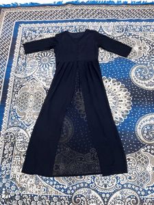 Elegant  Black Colour Maxi Dress