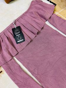 Chic Mauve One-Shoulder Top