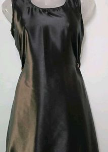 Satin Black Sharara Suit