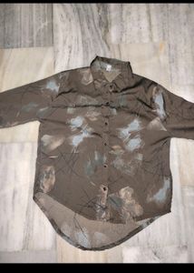 Beautiful Coffee Brown Up Shirt For Women Girls