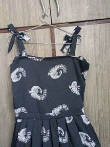 Black Printed Dress