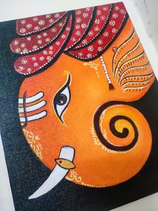 Lord Ganesha Acrylic Painting