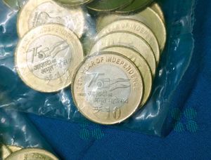10 rs Coin Packet 2025 AKAM, RBI Mint Sealed 3PK