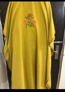 Embroidered Yellow Kaftan