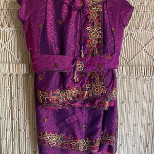 3D Saree With padded Blouse