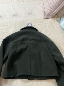 Zara Soft Jacket In Bottle Green