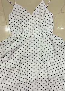 Polka Dot Ruffle Mini Dress