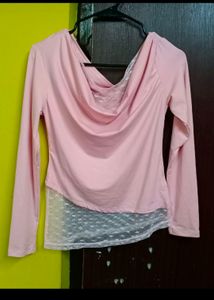 Cowl Neck Y2K Patchwork Top