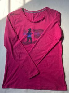 Pink Graphic Print Tee