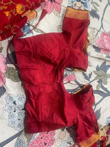 Elegant Red Floral Saree