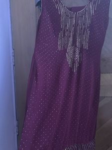 Purple Maroon Dress
