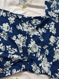 Navy blue Darzi Brand Slit dress/Kurta