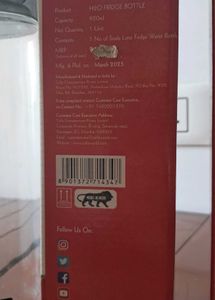 Cello Glass Bottle 2 Piece Set New With Box