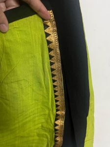 Elegant Black &amp; Green Kurta