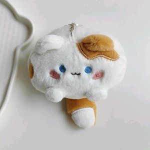 Cute Plush Cat Keychain