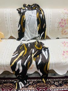 Satin Polyester Printed Nightsuit