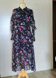 Marc O Polo Floral Print Midi Dress