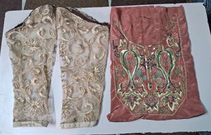 Hand Work Neck  Patches & Net Sleeves