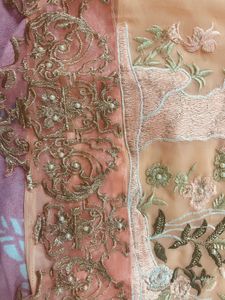 Peach Pearl Embellished Pakistani Suit