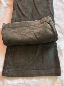 Corduroy Cargo Flare Pants