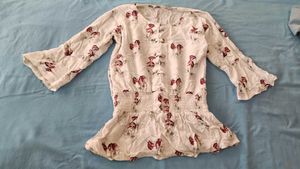 Floral Top &amp; Jeans Set