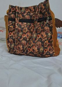 Vintage  Fabric  Beautiful Handbag