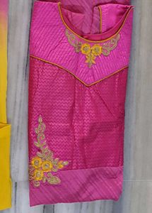 Pink Embroidered Anarkali Dress