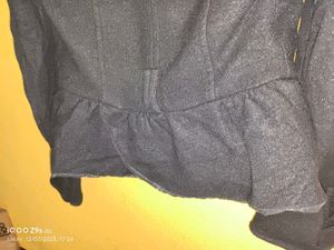 Elegant Black Peacoat Jacket