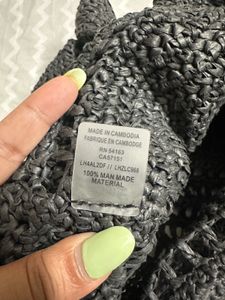 Authentic Karl Lagerfeld ANTIBES STRAW TOTE