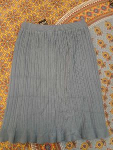 Pleated Knit Skirt with Tags