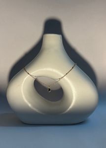Gold &amp; Black Pendant Necklace